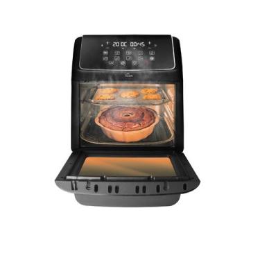 Imagem de Air Fryer Oven Grande Forno Turbo 12 Litros 127V Preto Kian, 110V