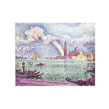 Imagem de Paul Signac Famosas Pinturas-Impressas em Tela-Arco-íris-Moderno Pôster Decoração Sala de Estar e Quarto 60x80cm24x31in Sem Moldura