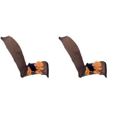 Imagem de Capa Protetora para Banco de Carro, Impermeável Universal, Dianteiro e Traseiro, Unidade e Kits de 2 e 3 Peças, Microfibra Matelada (Marrom, Kit 2 Pçs Dianteiro Padrão)