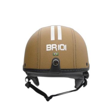 Imagem de Capacete Coquinho Br 101 Creme Fume G - Scooter/Bike
