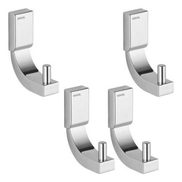 Imagem de Kit 4 Peças Cabide Porta Toalha Rosto Docol Top 00534306