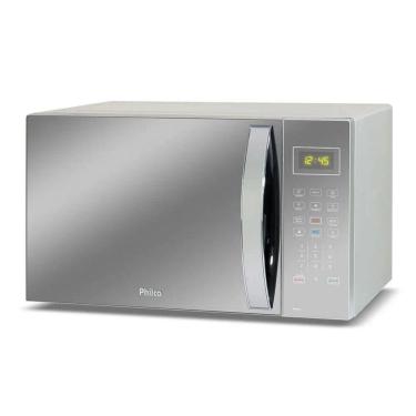 Imagem de Micro-Ondas Philco 34L Inox Porta Espelhada 1400W Função