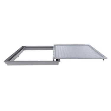 Imagem de Tampa Casa Máquina Piscina Com Rebaixo Gaveta Cinza 95x95cm