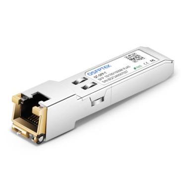 Imagem de QSFPTEK Módulo Gigabit SFP Copper RJ45, SFP para RJ-45, 10/100/1000BASE-T Mini-GBIC, Transceptor SFP para Ubiquiti UF-RJ45-1G, Supermicro, até 100 m