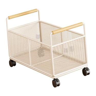 Imagem de Generic Carrinho de armazenamento com rodinhas para arquivos, carrinho de armazenamento de livros, material de escritório, organizador com rodinhas para, M