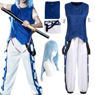 Imagem de Rimuru Fantasia Uniforme Traje Azul Rimuru Conjunto Completo (P)