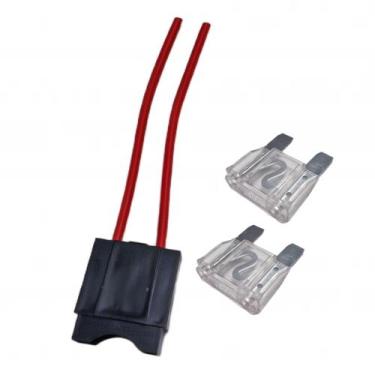 Imagem de Porta Fusível Maxi Fio 4mm + 2 Fusível Lâmina Max 80 amperes - PERMAK 