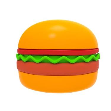 Imagem de Rrlihjgu Slow Feeder Para Cães - Design Hambúrguer Comedouro Interativo,Anti Engasgo Anti Ansiedade Antiderrapante,Tapete Para Alimentação Lamber Mastigar Treinamento