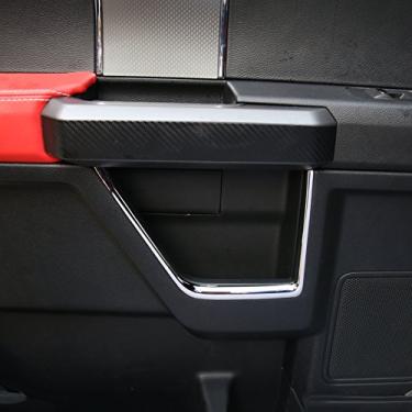 Imagem de Justautotrim Kit de acabamento de moldura de corrimão de maçaneta de porta interior cromado para acessórios super resistentes 2015-2020 Ford F150 2017-2020 F250 F350