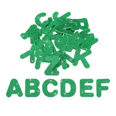 Imagem de PATIKIL Adesivos de espuma do alfabeto, 52 peças de letras A-Z EVA autoadesivos com glitter em forma de espuma, suprimentos de artesanato para scrapbook, cartões, faça você mesmo, decoração de casa