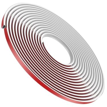 Imagem de Kaimenhong Escondedor de cabo de parede, capa de fio autoadesivo, branco, 7 metros, estilo moderno, esconde até 2 cabos USB ou 1 cabo HDMI