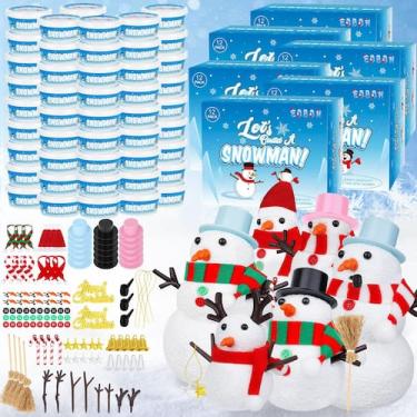 Imagem de Kit Art Craft EOBOH, pacote com 72 unidades, kit DIY de boneco de neve