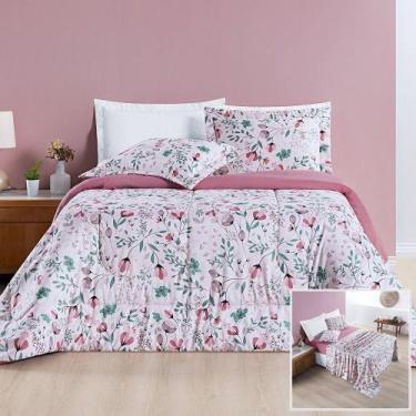 Imagem de Kit Edredom + Jogo de Cama Avere 200 Fios King 07 Peças 100% Poliéster