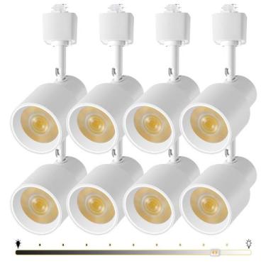 Imagem de Cabeças de iluminação de trilhos AIBISOD 10W LED reguláveis 3000K CRI9