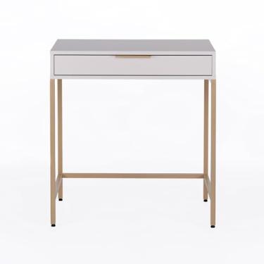 Imagem de Escrivaninha Square 1 Gaveta 70 cm x 48 cm Off White Suave