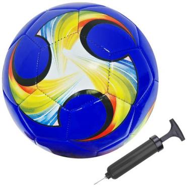 Imagem de Bola de futebol ABAJI tamanho 2-5 padrão colorido com inflador