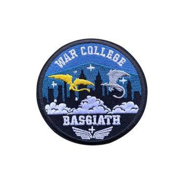 Imagem de AKIKOPATCH Basgiath War College Iron On Patches, tamanho 7,6 cm, adesivos de quarta asa para roupas, mochilas, chapéus, jeans, bolsas, remendos bordados Dragon City, adesivos de tecido de passar a