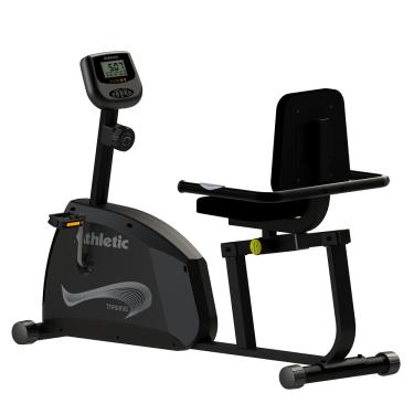 Imagem de Bicicleta Ergométrica Horizontal Athletic Training 8 Níveis Magnéticos 140kg Conforto Pedal Suave