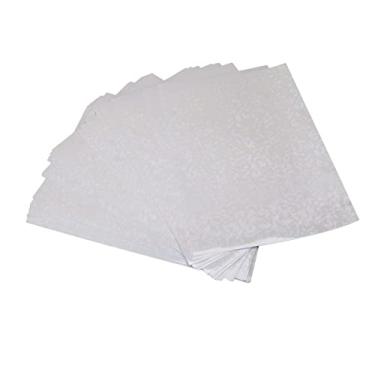 Imagem de Folhas laminadas a frio holográficas 50 folhas tamanho A4 cortáveis ​​à prova d'água resistentes a arranhões Folhas de laminação DIY para fabricação de crachás Laminação de fotos (Tipo 1)