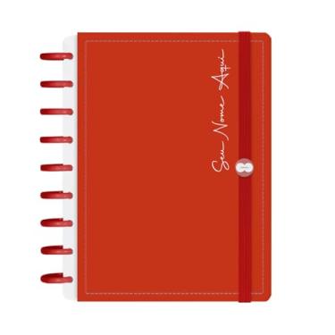 Imagem de Caderno De Disco Iscool Inteligente 140 Folhas Personalizado Solid Colors Vermelho M+