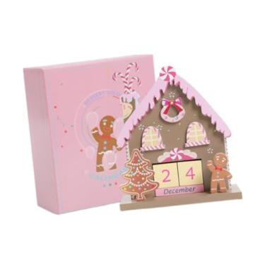 Imagem de Baoblaze Calendário do Advento de Madeira 2026, Decoração de Natal Leve e Criativa para Mesa, Ideal para Casa de Campo, Quarto ou Dormitório - Presente, Style a