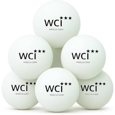 Imagem de PARTY BALL Bolas de pingue-pongue esportivas – Bolas de tênis de mesa profissionais 3 estrelas tamanho oficial 40 mm, durável de alto desempenho para treinamento e competição, branco (pacote com 6)