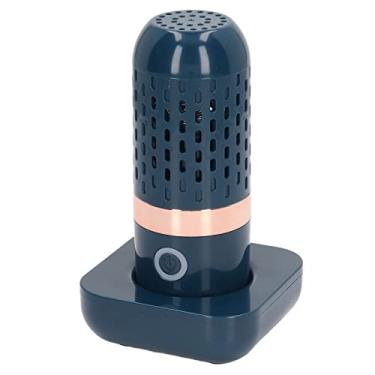 Imagem de Cryfokt Máquina de Lavar Vegetais Automática, Purificador de Alimentos USB para Frutas, Arroz, Carne, Limpador Multifuncional Em Formato de Cápsula Portátil para Dormitório Familiar RV (azul)