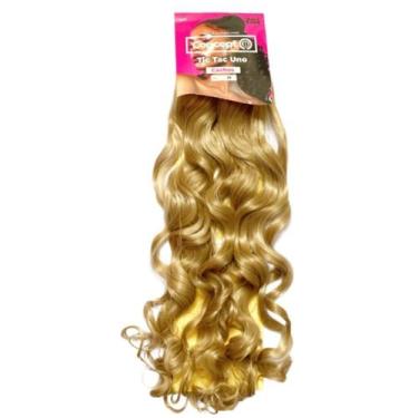 Imagem de Aplique De Fibra Sintetica Tic Tac Uno Cacho 65Cm - Black Beauty, 24