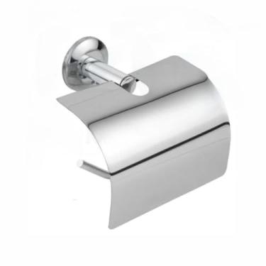 Imagem de Kit Acessórios para Banheiro Aço Inox 5 Peças 2 Porta Shampoo Vidro Reto