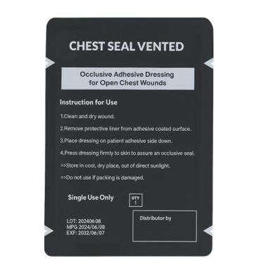 Imagem de Selo De Tórax Valvulado Chest Seal Aph Tático Ifak - SNSIMPORTS