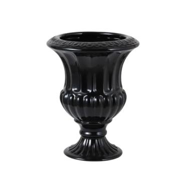 Imagem de Vasos de estilo europeu, ornamentos de mesa de restaurante de cerâmica, vaso de flores para casa, vaso de flores de cerâmica retrô, vaso de mesa (A)