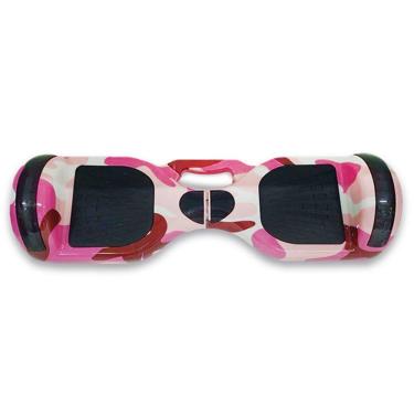 Imagem de Hoverboard Infantil Skate Elétrico Led Rosa Camuflado