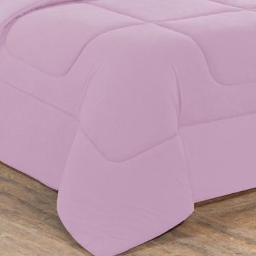 Imagem de Kit Edredom + Jogo De Lençol Malha 100% Algodão Gran Moratta 7 Peças Queen - Rosa Bebê/Rosa Bebê