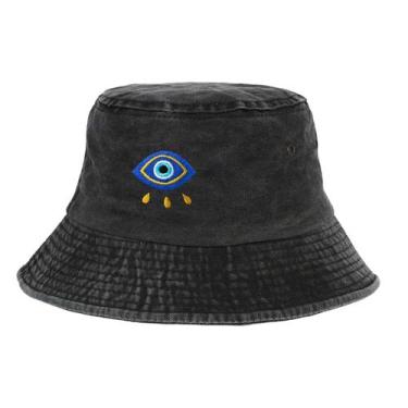 Imagem de Chapéu de sol de praia casual unissex Bucket Hat Eyes - yiweisai