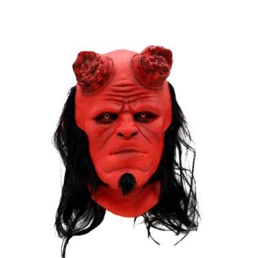 Imagem de Máscara de Halloween Hellboys Cosplay Creepy Headgear Masquerade - yiw