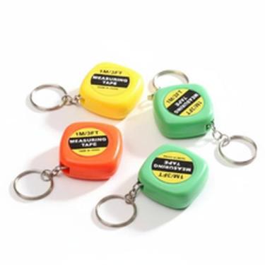 Imagem de Mini Fita Métrica Retrátil Trena 1ate 1 metros Fofa Chaveiro para Bols