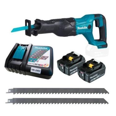 Imagem de Serra Abrir Animal Sem Fio 2 Baterias 5AH 18V DJR186 Makita
