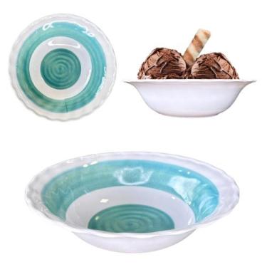 Imagem de Tigela Bowl Melamina Redonda Decorada Espiral 800ml - Fx