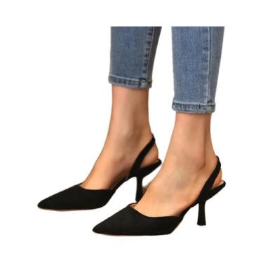 Imagem de Sandálias De Salto Alto Femininas De Verão 2024, Tamanho Grande, Com P