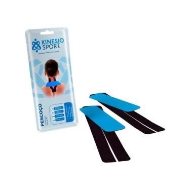 Imagem de Bandagem Elástica Adesiva KinesioSport Pré-Cortada para Pescoço - 01 p