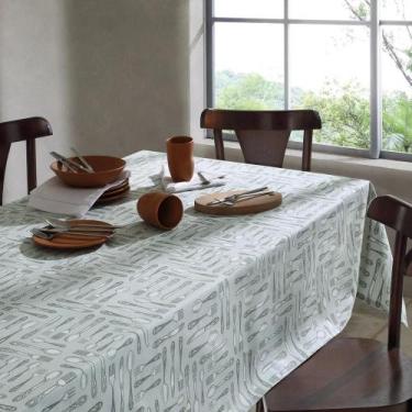 Imagem de Toalha de mesa retangular dol clean athenas ellie 160x250 para 8 lugar