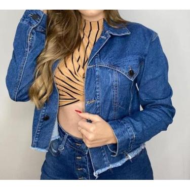 Imagem de Jaqueta Jeans Média On Stage Lady Rock TAM P/M