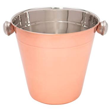Imagem de Mimo Style Balde de Gelo Bronze, Aço Inoxidável Mentém Bebidas Geladas 1,25 Litros Ideal Bancadas Bares Restaurantes e Festas, Resistente e Durável