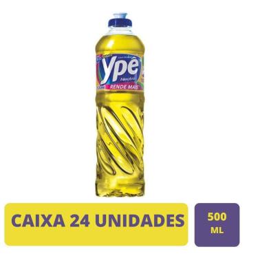 Imagem de Kit 24 Unidades Detergente Ype Líquido Neutro 500Ml