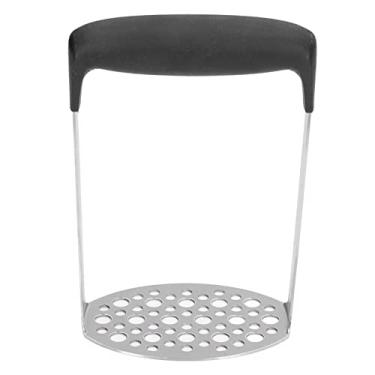 Imagem de Espremedor de batatas de aço inoxidável Good Grips Prato de mão espremedor de alimentos utensílio preto
