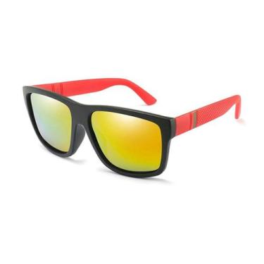 Imagem de Óculos De Sol Masculino Sport Quadrado Polarizado Com Case - Paes Maga