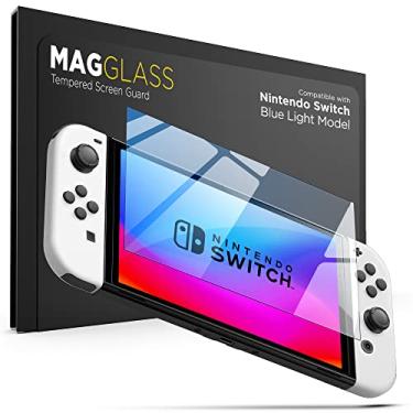 Imagem de magglass Blue Light Screen Protector for Nintendo Switch OLED - Anti Bluelight Blocking Tempered Glass for Reduced Eye Fatigue (OLED Model)