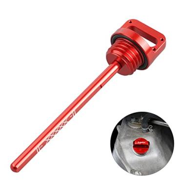 Imagem de NICECNC Dipstick de óleo de motor de alumínio T6 com anel de vedação compatível com Yamaha Raptor 700 YFM700 YFZ 450 2004-2009,2012-2013 substituição para 5LP-21761-00-00 5LP-21761-00-00 Ver encaixe