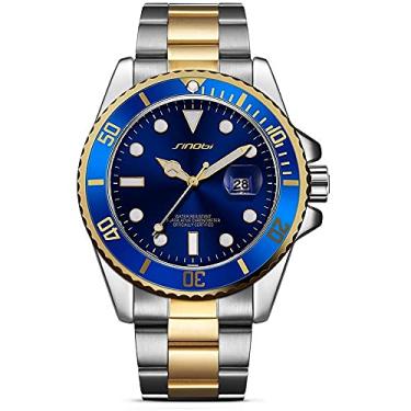 Imagem de Relógio Masculino Sinobi Relógio de Pulso Ponteiro Luminoso À Prova D'agua Aço Inoxidável (C2)