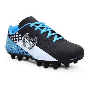 Imagem de Chuteira Campo Adulto Havanni Futebol de Campo com Trava Cor:Azul;Tamanho:42